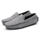 Hand-stitched Men's Beanie Shoes Velvet Leather Handmade