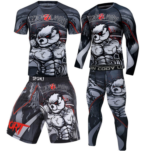 Men's Boxing  Fitness Compression Sportswear