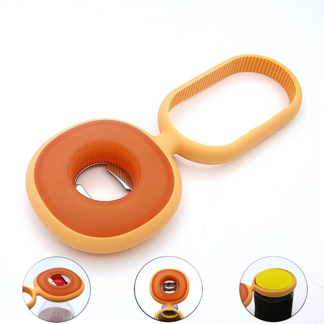 Beer Bottle Opener Three In One MultiFunction Silicone Bottle Opener Bar Kitchen Creative Bottle Min Eral Water Bottles Kitchen Gadget