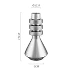 Silver Brushed Barbell Vase