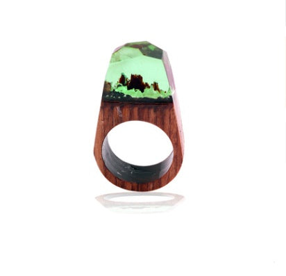 Handcrafted Wood Resin Rings