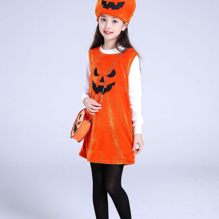 Children's Halloween costume girls pumpkin costume