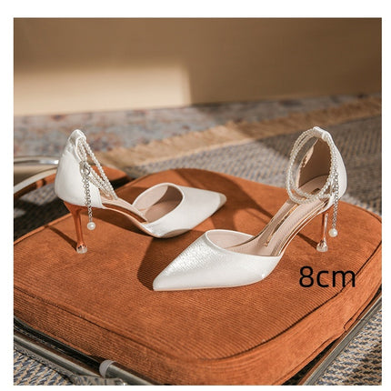 High Heels Stiletto Toe Box Buckle Sandals