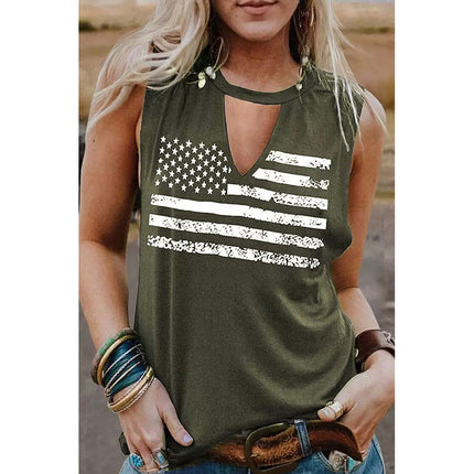 European And American Versatile Loose Outerwear Racerback Tank Top Women