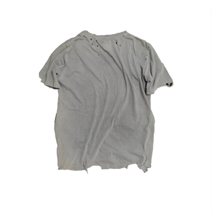 Damaged Neck lace Reworked Washed Short Sleeves