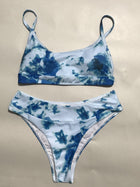 Split ladies bikini swimsuit