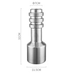 Silver Brushed Dumbbell Vase