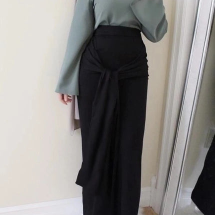 Women's Solid Color Muslim Hip Skirt