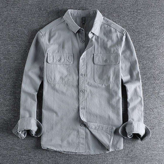 Design Sense Overalls Long Sleeve Shirt Men