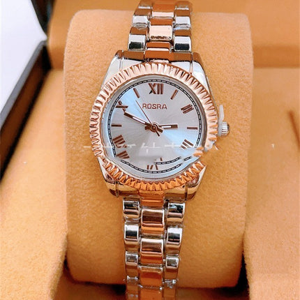 Foreign Trade Roman Scale Men's Steel Strap Watch In Stock Wholesale Rosra Fashion Fashion Quartz Couple Watch