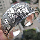 Elephant Tibetan Tibet Silver Plated Bracelets