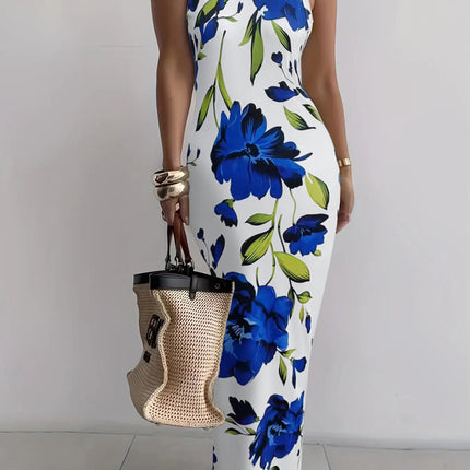 Summer New Suspender Slim Fit Slimming Long Dress