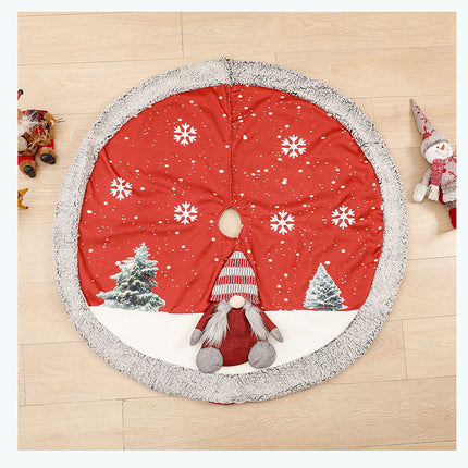 Christmas Tree Skirt Linen Tree Skirt Christmas Tree Bottom Decoration Supplies