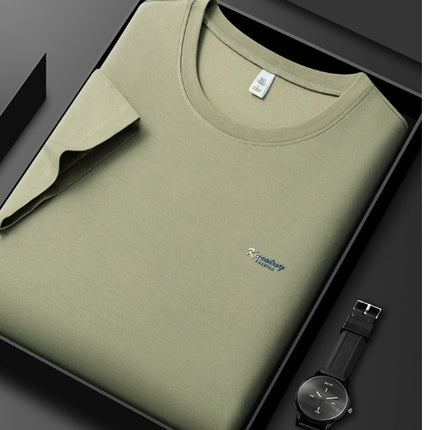 5A Antibacterial ICE Cotton Skin-friendly Breathable Round Neck T-shirt
