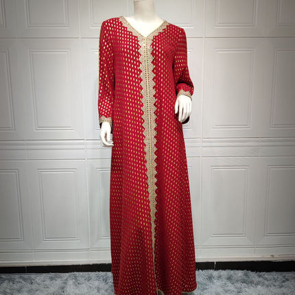 Summer Bronzing Muslim Dubai Gown