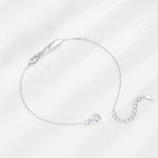Womens silver chain platinum