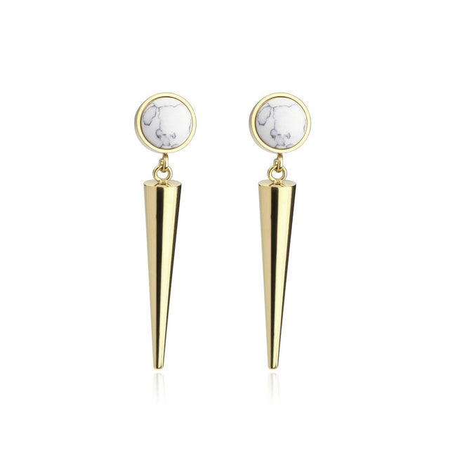 Elegant Stainless Steel Vintage Earrings Geometric