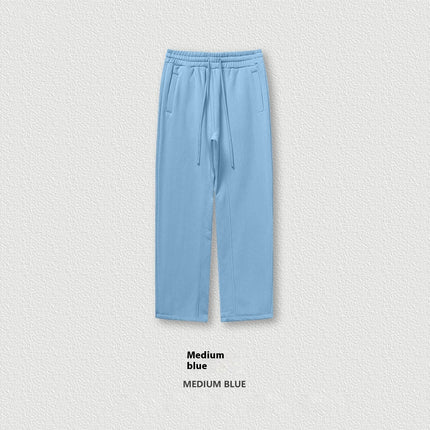 Solid Color Loose Track Pants Velvet Thickened Casual Pants