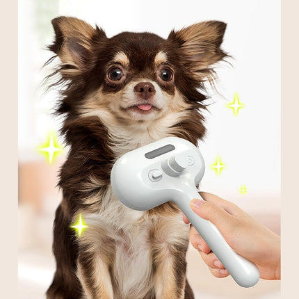 Pet Comb Self Cleaning Pets Brush For Dogs Grooming Tools Dematting Comb Built-in Mist Humidifier Pet Products