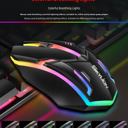 Wired Luminous Mouse Office Home Games USB Desktop Computers And Laptop Universal PlayerUnknown's Battlegrounds