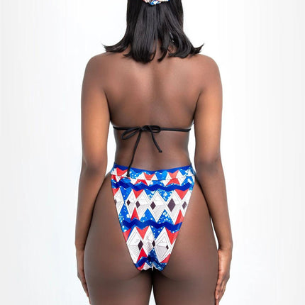 Split swimsuit bikini