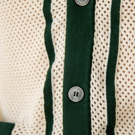 Special Preppy Style Short Sleeve Hollow Cardigan