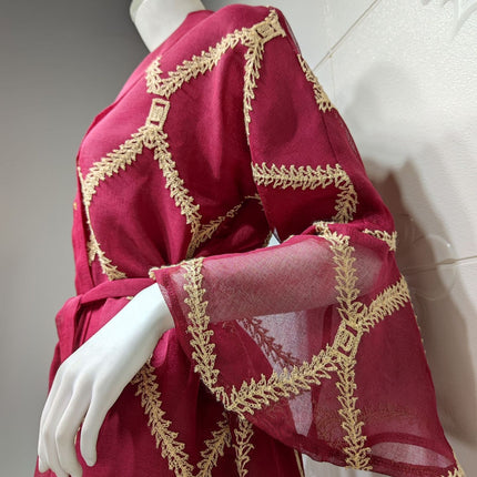 Middle East Muslim Temperament Gauze Dress