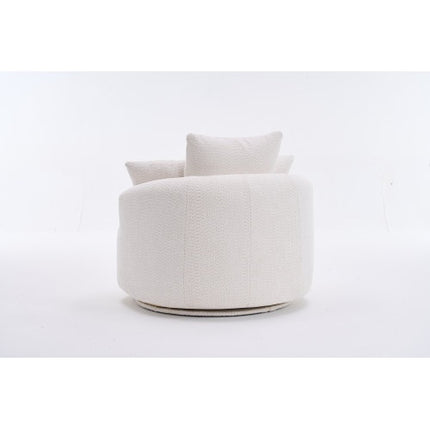 LY-031WH SWIVEL COMPRESSION CHAIR Single-seat Compression Chair, Crochet Yarn Material, Full Sponge Compression Swivel Chair,Compression Chair For Home Living  Home Furniture  Apartment  Hotel Office
