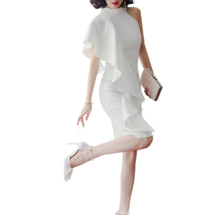 Party party white short evening dress