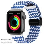 Wave pattern blue and white
