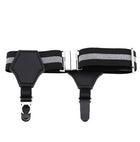 Popular high-end sexy tide men and women gentleman white-collar dress double head duckbill buckle hoist buckle garter socks