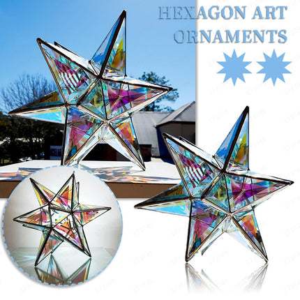 Acrylic Decorative Technology Colorful Hexagon