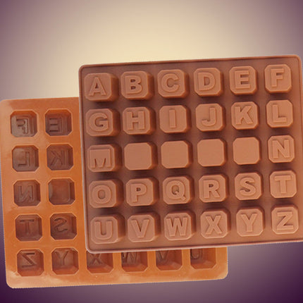26 capital letter shape silicone mold