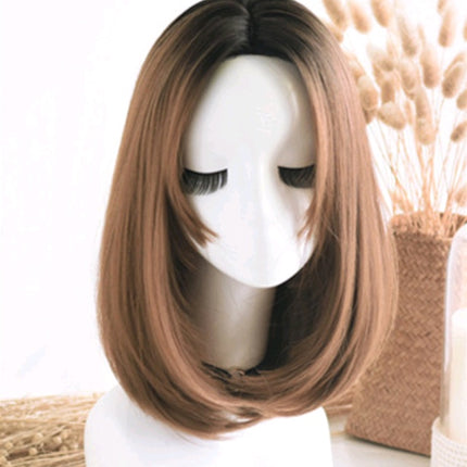 Wig in the long straight hair fashion realistic wig wig long straight hair