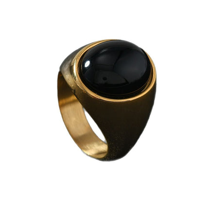 Stainless Steel Ring Casting Oval Natural