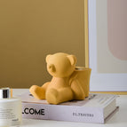 Back bamboo basket / Bear ornaments