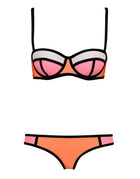 New Style Neoprene Screened Bikini Ladies Swimwear Swimsuit