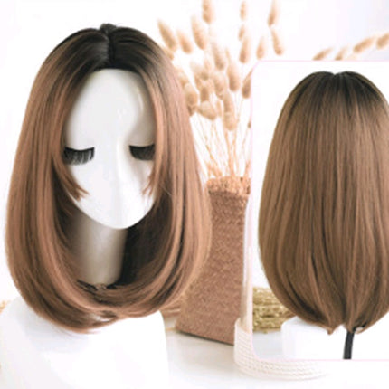 Wig in the long straight hair fashion realistic wig wig long straight hair