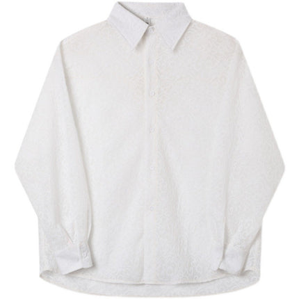 Loose And Lazy Shirt Transparent For Men