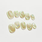 Gentle Fluorescent Summer Fake Nails