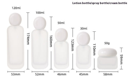 Press Spray Subpackage Fire Extinguisher Bottles Cream Cosmetic Glass Bottle