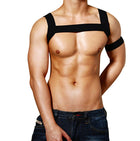 Foreign trade men's sexy suit men's performance bandages sexy elastic bandage short shirt sexy lingerie men