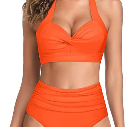 Split Bow Bikini Seaside Vacation Swimwear
