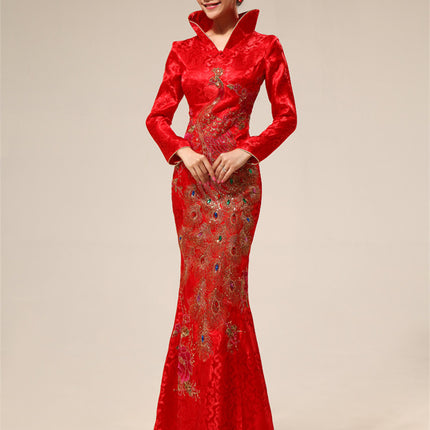 New wedding dress bride wedding cheongsam