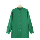 Long Sleeve Shirt Loose Wide Leg Pants Casual Two-piece Suit