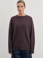 Women's Knitted Round Neck Solid Color Loose Fashion Sweater