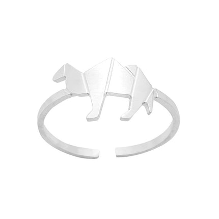 Women's Stainless Steel Rings Vintage Golden Lotus Rings Men's Moon Sun Opal Rings Wedding Couple Rings