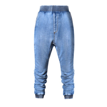 Elastic Waist Jeans Women Casual Female Cross-pants Plus Size Big and Tall Women Clothes High Quality Woman Summer Jeans S2814
