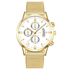White Plate Gold Strap