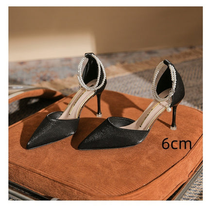 High Heels Stiletto Toe Box Buckle Sandals